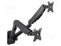 Monitor holder; 9kg; 17÷32"; Arm len: 450mm; for two monitors LOGILINK BP0146