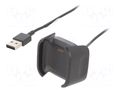 Cable: for smartwatch charging; Fitbit; 1m; 1A; black AKYGA AK-SW-24