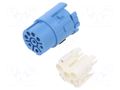 Connector: M23; contact insert; PIN: 8(4+4); female; for cable HUMMEL 7.084.943.122