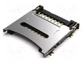 Connector: for cards; microSD; with hinged cover; SMT; gold flash GCT MEM2067-02-180-00A