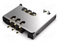 Connector: for cards; Mini SIM; push-pull; SMT; gold flash; PIN: 6 GCT SIM2070-6-1-30-00A
