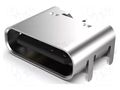 Connector: USB C; socket; SMT; PIN: 6; horizontal; top board mount GCT USB4125-GF-A