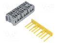 Case; push-in; ways: 6; polyamide 66; grey; MICRORELAY MTA MTA-0101484