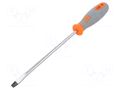 Screwdriver: standard; slot; SL 8; 200mm PG TOOLS PG-T005