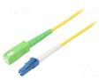 Fiber patch cord; OS2; LC/UPC,SC/APC; 25m; Optical fiber: 9/125um Goobay SCA-LCU/OS2-250YL