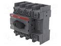 Switch-disconnector; Poles: 4; for DIN rail mounting; 100A; OT ABB OT100F4N2