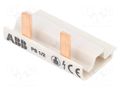 Busbar; 10mm2; Poles: 1; 690VAC; 690VDC; Inom: 63A; No.of mod: 2 ABB PS1/2