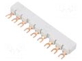 Busbar; 10mm2; Poles: 3; 690VAC; 250VDC; 6kV; Inom: 65A; fork ABB PS1-3-0-65