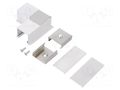 Connector 90°; white; aluminium,polycarbonate TOPMET TOP-E4900001
