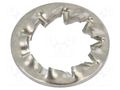 Washer; internally serrated; M6; D=11mm; h=0.7mm; DIN 6798J BOSSARD B6/BN676