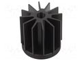 Heatsink; LED; W: 45mm; H: 38mm; black; Shape: round; STAR LED Advanced Thermal Solutions ATSEU-077D-C2-R0