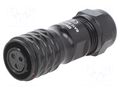 Connector: circular; plug; female; PIN: 3; IP67; SA12; 5÷8mm; 13A WEIPU SA1210/S3IIB