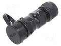 Connector: circular; plug; female; PIN: 3; IP67; SA12; 5÷8mm; 13A WEIPU SA1211/S3IIB