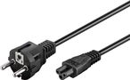 Mains Cable with Safety Plug, 1.8 m, black, 1.8 m - safety plug hybrid (type E/F, CEE 7/7) > Device socket C5 93586