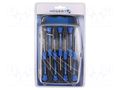 Precision; Phillips,slot,Torx®; 7pcs; Screwdriver: precision-set HÖGERT TECHNIK HT1S270