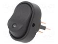 ROCKER; SPST; Pos: 2; ON-OFF; 30A/12VDC; blue; LED; RD; Body: black SWITCH COMPONENTS RD2-1A-DC-1-UL