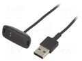 Cable: for smartwatch charging; 1m; 1A; black AKYGA AK-SW-31