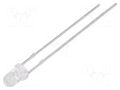 LED; white cold; 3mm; 4200mcd; 30°; Front: convex; 3÷15VDC; -30÷85°C OPTOSUPPLY OSW53131A-VV