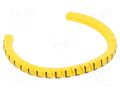 Markers; Marking: L; 1.3÷3mm; PVC; yellow; -30÷60°C; leaded; PA-02 PARTEX PA-02003PV40.L