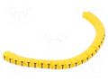 Markers; Marking: I; 2.5÷5mm; PVC; yellow; -30÷60°C; leaded; PA-1 PARTEX PA-10003PV40.I