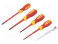 Insulated; Phillips,slot; PH1,PH2,SL 3.5,SL 5.5; 1kVAC; 5pcs. HÖGERT TECHNIK HT1S994