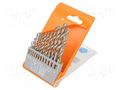 Drill set; for metal; high speed steel; box; 13pcs. PG PROFESSIONAL PG-15.615