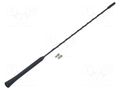 Antenna mast; 0.395m; M5,M6; inside; universal; black PER.PIC. A00106