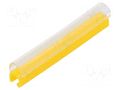 Markers; Marking: empty; 2.4÷3mm; PVC; yellow; -30÷60°C; push-in PARTEX PTC10030A4