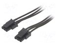 Cable; female-female; PIN: 3; 0.2m; 4A; Insulation: PVC; TLYp ESPE KABX-3PFF-L200