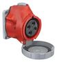 POWER ENTRY CONN, SKT, 3P4W, 60A, RED HBLS460R7W