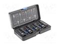 Wrenches set; spline (12-angles),impact; Mounting: 1/2"; 8pcs. HÖGERT TECHNIK HT6R006