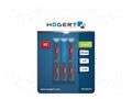 Screwdriver bit; slot; SL 5; Kind: impact; Overall len: 25mm; 5pcs. HÖGERT TECHNIK HT1S131