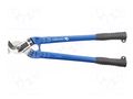 Cutters; L: 450mm; Tool material: steel; Øcable: 22mm HÖGERT TECHNIK HT1P048