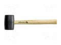 Hammer; 680g; round; wood (ash); with a soft-face HÖGERT TECHNIK HT3B043