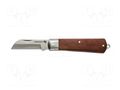 Knife; universal; 210mm; Handle material: wood; folding HÖGERT TECHNIK HT4C650