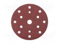 Sanding plate; Granularity: 40; Mounting: bur; with holes; Ø150mm HÖGERT TECHNIK HT8D130