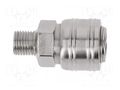 Quick connection coupling; Ext.thread: G 1/4" HÖGERT TECHNIK HT4R802