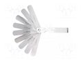 Metric feeler gauge; L: 75mm; Width: 13mm; 9pcs. HÖGERT TECHNIK HT8G330