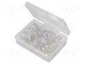Diode: LED-kit; THT; 8mm; 50pcs; red/green; 3÷15VDC; plastic box OPTOSUPPLY OKLEDT8050RPV