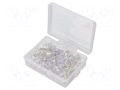 Diode: LED-kit; THT; 8mm; 50pcs; white warm; 3÷15VDC; plastic box OPTOSUPPLY OKLEDT8050M3V