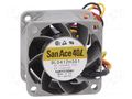 Fan: DC; axial; 12VDC; 40x40x28mm; 9.6m3/h; 40dBA; ball; 8400rpm SANYO DENKI 9L0412H301