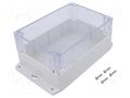 Enclosure: multipurpose; X: 121mm; Y: 171mm; Z: 80mm; polycarbonate GAINTA G223CMF-IP67