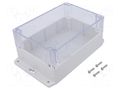 Enclosure: multipurpose; X: 121mm; Y: 171mm; Z: 80mm; polycarbonate GAINTA G223CMF-IP67