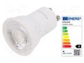 LED lamp; warm white; GU10; 230VAC; 240lm; P: 3.5W; 36°; 2700K PHILIPS 77591900