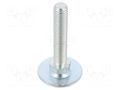 Foot; Base dia: 40mm; M12; steel; Plunger length: 60mm ELESA+GANTER GN40-40-M12-60A0S