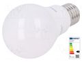 LED lamp; neutral white; E27; 230VAC; 806lm; P: 9W; 4000K; CRImin: 80 ams OSRAM 4052899973381