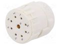 Connector: M23; contact insert; PIN: 9(1+8); female; soldering HUMMEL 7.001.981.104