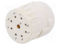 Connector: M23; contact insert; PIN: 9(1+8); female; soldering HUMMEL 7.001.981.104