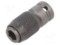 Adapter; hexagon 1/4"- C6,3 / square 1/4"; 30mm WERA WERA.05042750001