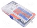 Kit: connectors; crimped; for cable; insulated; 250pcs. YATO YT-068911